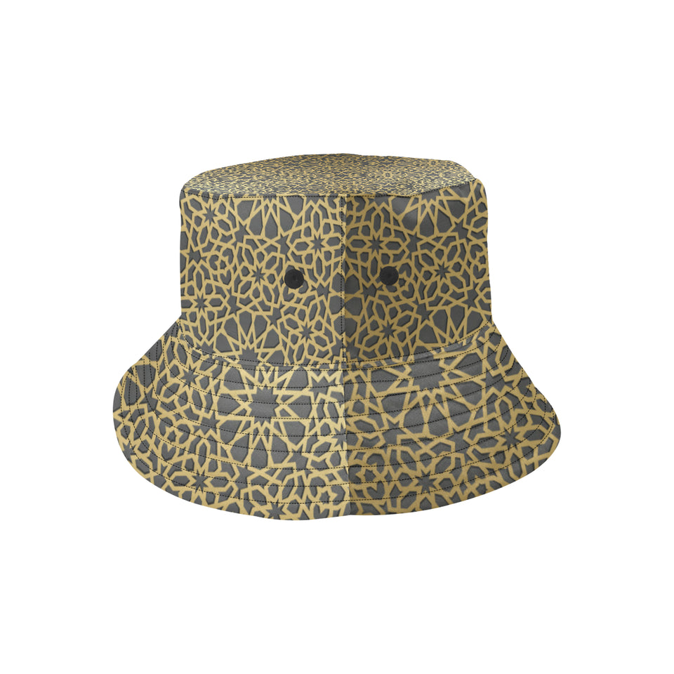 arabic star gold pattern Unisex Bucket Hat