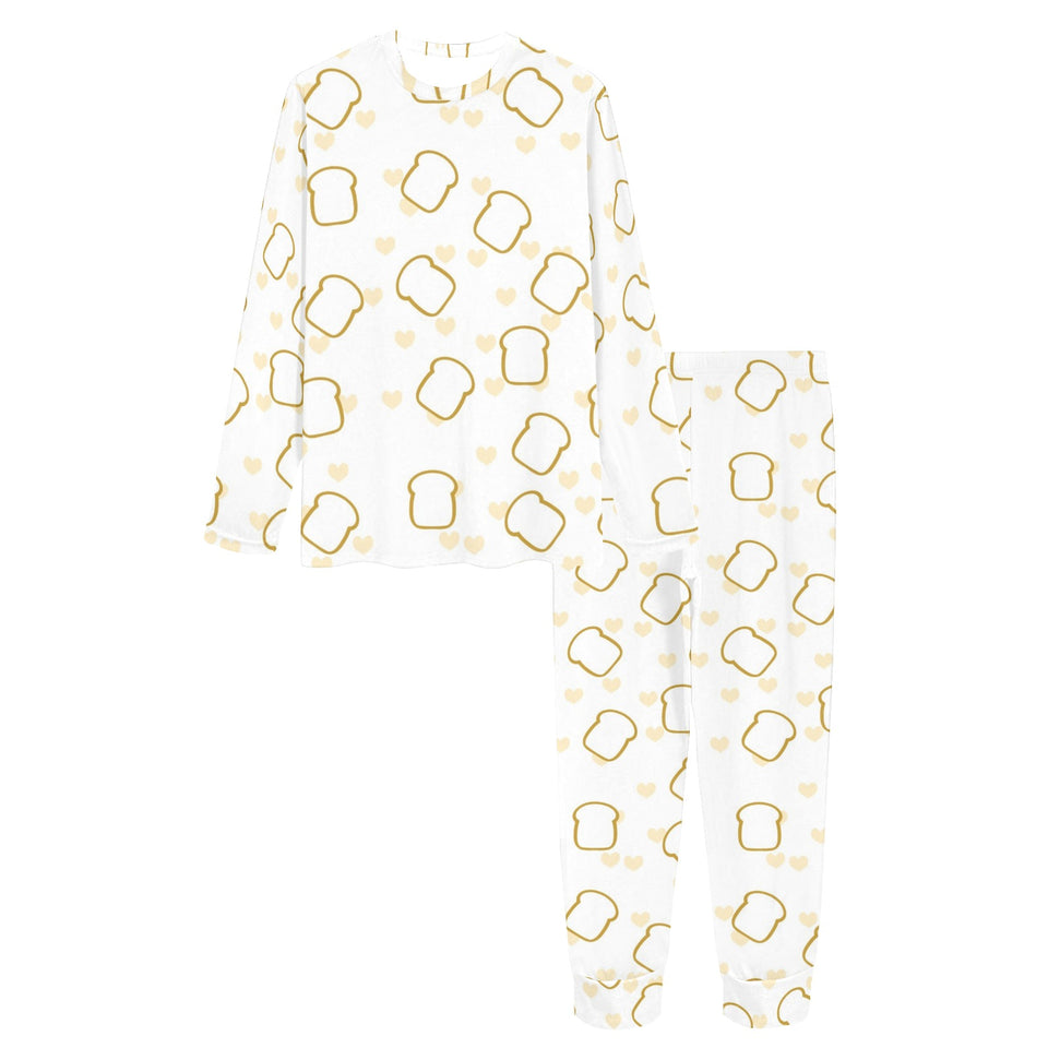Bread Toast Pattern Print Design 01 Women's All Over Print Pajama Set