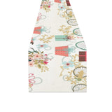 Bicycle Pattern Print Design 05 Table Runner