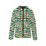 Horseshoes Pattern Print Design 01 Women's Padded Hooded Jacket