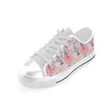 Octopus winter hat garland Fish candy Seaweed Cora Men's Low Top Canvas Shoes White