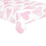 Watercolor pink heart pattern Tablecloth