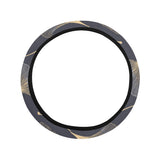 Gold ginkgo leaves Car Steering Wheel Cover