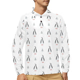 Penguin pattern Men's Long Sleeve Polo Shirt