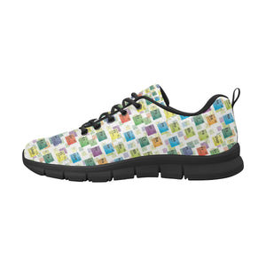 Chemistry Periodic Table Pattern Print Design 05 Men's Breathable Sneakers ( Model 055)