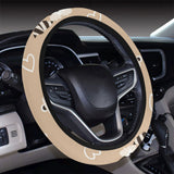 Cute raccoon heart pattern Car Steering Wheel Cover