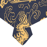 Gold dragon pattern Tablecloth