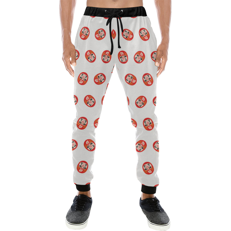 Daruma japanese wooden doll pattern Unisex Casual Sweatpants