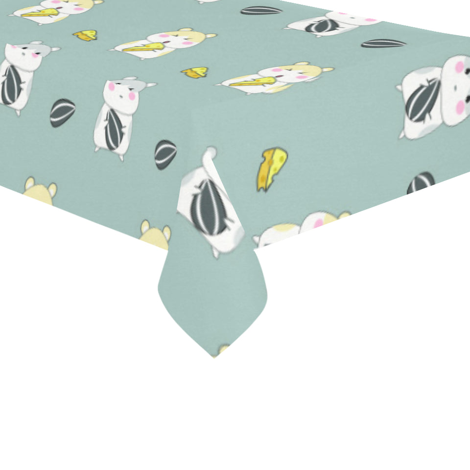 Cute hamster cheese pattern Tablecloth