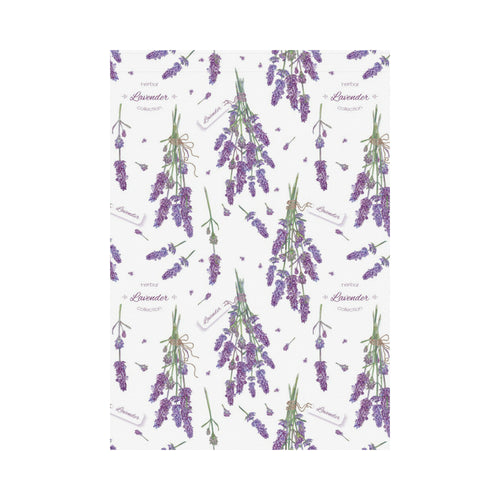 lavender flower design pattern House Flag Garden Flag