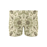 Light Green camouflage pattern Men's Swimming Trunks