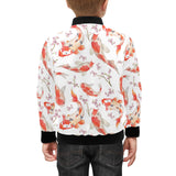 Watercolor Koi Fish Carp Fish pattern Kids' Boys' Girls' Bomber Jacket
