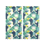 Toucan tropical leaves design pattern Gauze Curtain