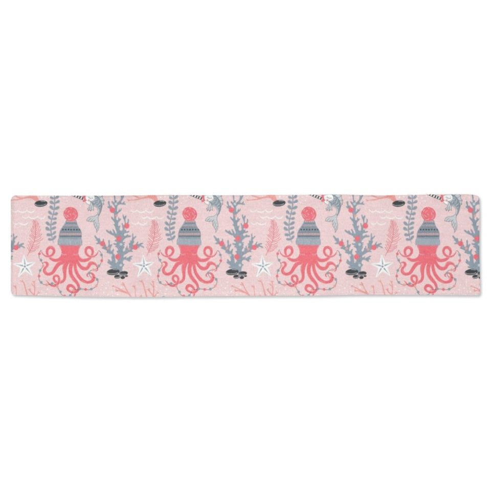 Octopus winter hat garland Fish candy Seaweed Cora Table Runner