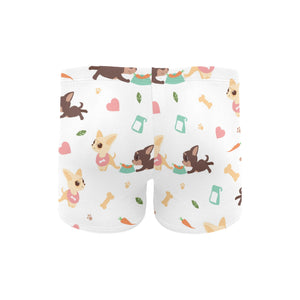 Cute Chihuahua puppie pattern Men's Swimming Trunks