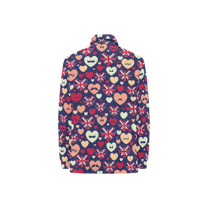 British Pattern Print Design 02 Women's Long Sleeve Polo Shirt
