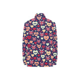 British Pattern Print Design 02 Women's Long Sleeve Polo Shirt