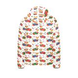 Corgi Christmas Pattern Kids' Boys' Girls' Padded Hooded Jacket