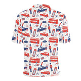 British Pattern Print Design 03 Men's All Over Print Polo Shirt