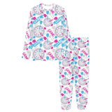 Darts Pattern Print Design 01 Women's All Over Print Pajama Set