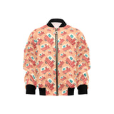 Camper Van Pattern Print Design 03 Kids' Boys' Girls' Bomber Jacket