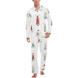 windmill design pattern Men's Long Pajama Set