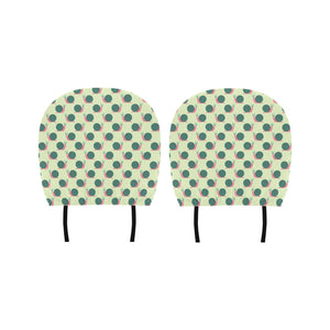 Snail Pattern Print Design 04 Car Headrest Cover