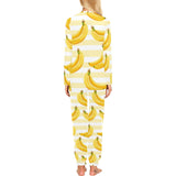 Banana pattern blackground Women's All Over Print Pajama Set