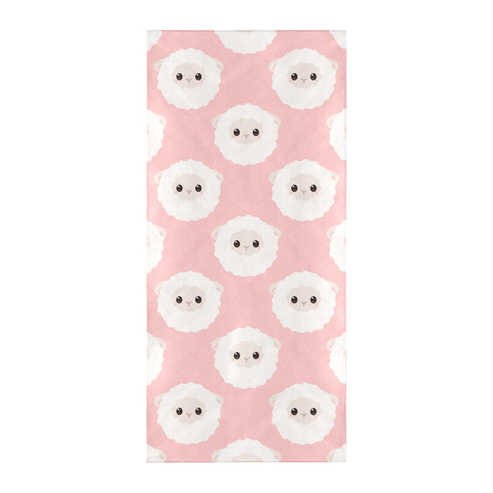 Cute sheep pattern Beach Towel