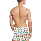 Colorful american football ball pattern Men's Swimming Trunks