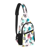 Dragonflies ginkgo leaves pattern All Over Print Chest Bag