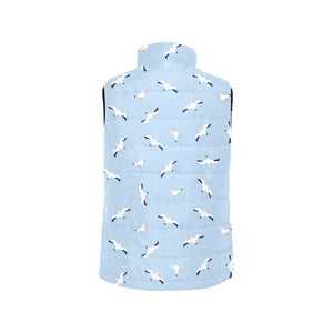 Seagull Pattern Print Design 02 Men's Padded Vest