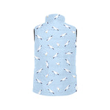 Seagull Pattern Print Design 02 Men's Padded Vest