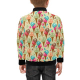 Colorful ice cream pattern Kids' Boys' Girls' Bomber Jacket