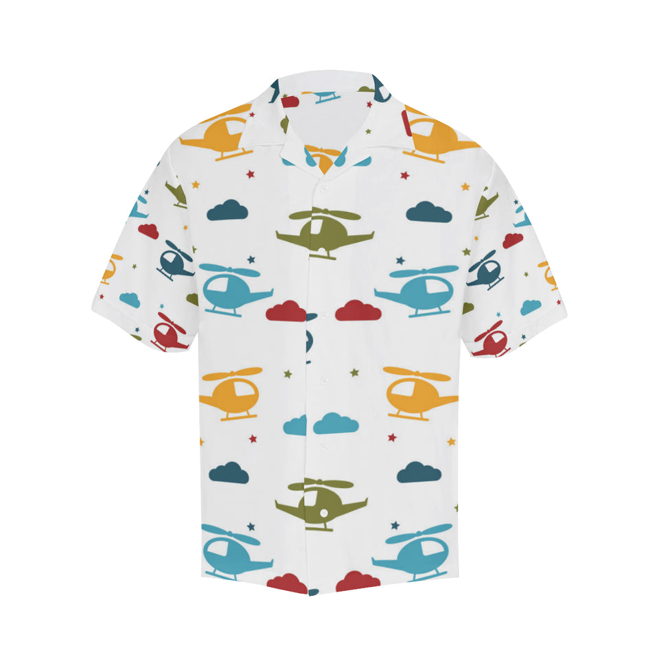 Colorful helicopter pattern Men's All Over Print Hawaiian Shirt
