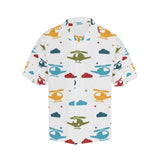 Colorful helicopter pattern Men's All Over Print Hawaiian Shirt