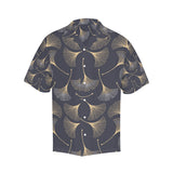 Gold ginkgo leaves Men's All Over Print Hawaiian Shirt