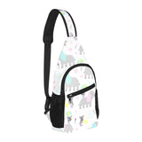 Cute elephant mouse pattern All Over Print Chest Bag
