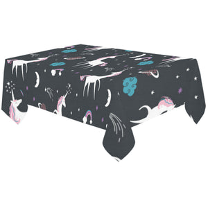 unicorn rainbows moon clound star pattern Tablecloth