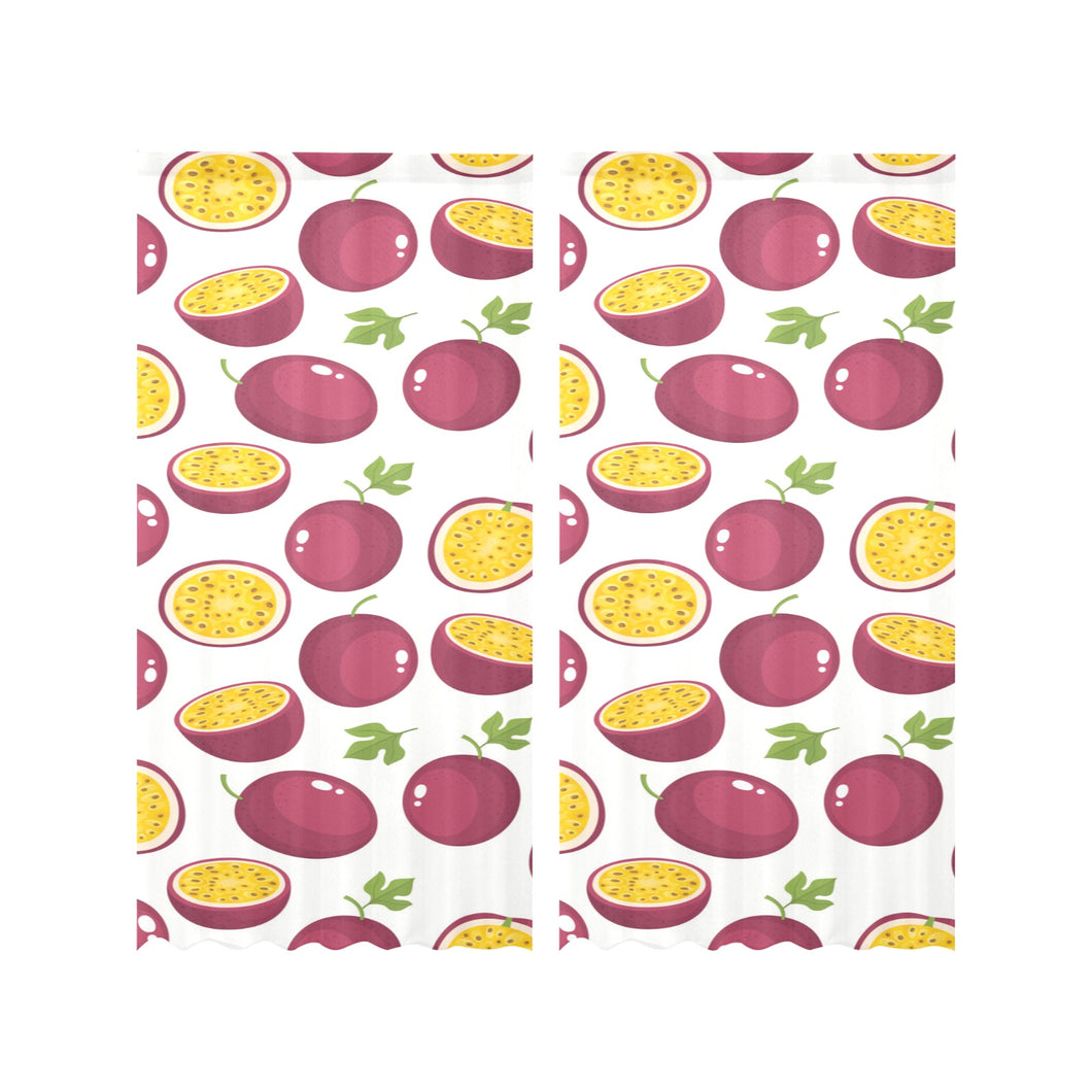 Passion fruit design pattern Gauze Curtain