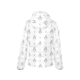 Penguin pattern Women's Padded Hooded Jacket