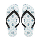 nautical steering wheel chain Unisex Flip Flops