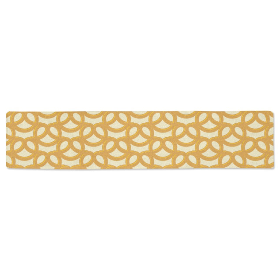 Pretzels Pattern Print Design 01 Table Runner