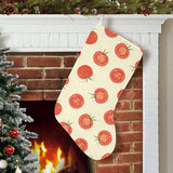 Tomato dot background Christmas Stocking