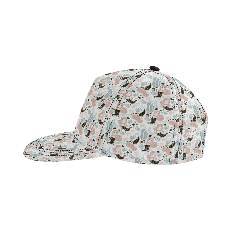 cute mermaid pattern All Over Print Snapback Cap