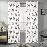 Chihuahua dog pattern Gauze Curtain