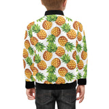 Pineapples design pattern Kids' Boys' Girls' Bomber Jacket