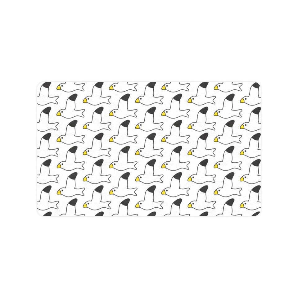 Seagull Pattern Print Design 05 Doormat
