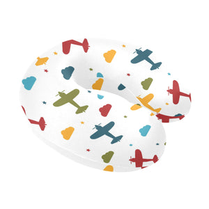 Airplane star cloud colorful U-Shaped Travel Neck Pillow