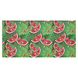 Watermelons tropical palm leaves pattern backgroun Tablecloth